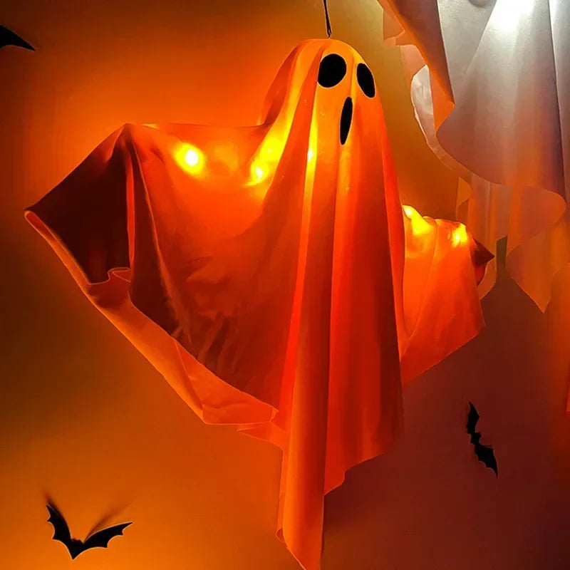 Halloween Hanging Ghost Lights – Glowing, Spooky, and Perfect for Indoor or Outdoor Decor