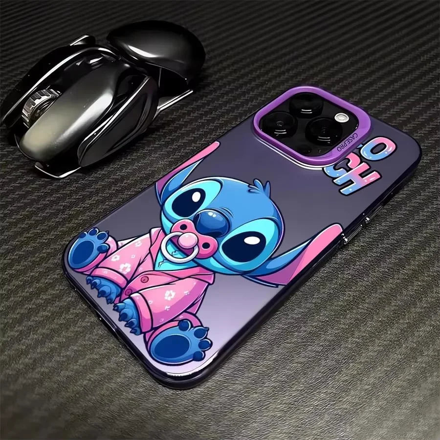 Cartoon Stitch Phone Case for iPhone – Soft Silicone Shockproof Cover