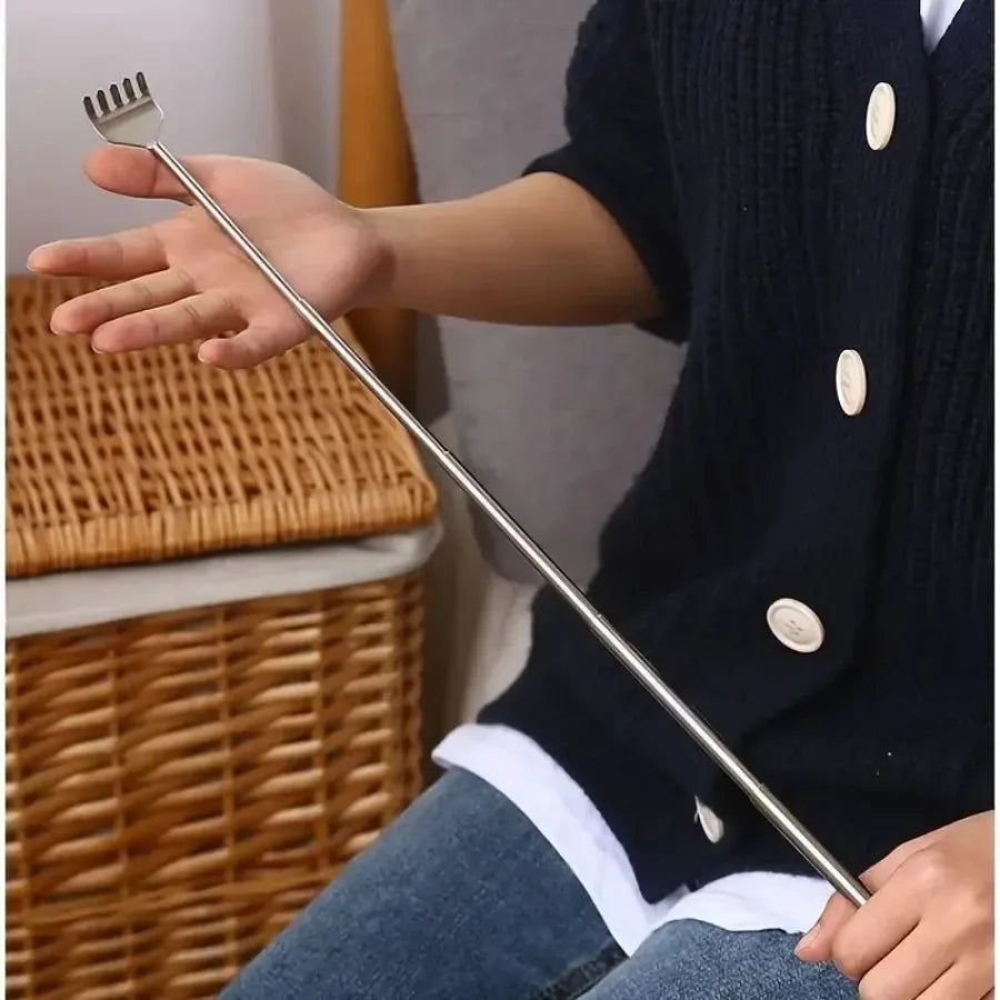 Telescopic Back Scratcher – Extendable Stainless Steel