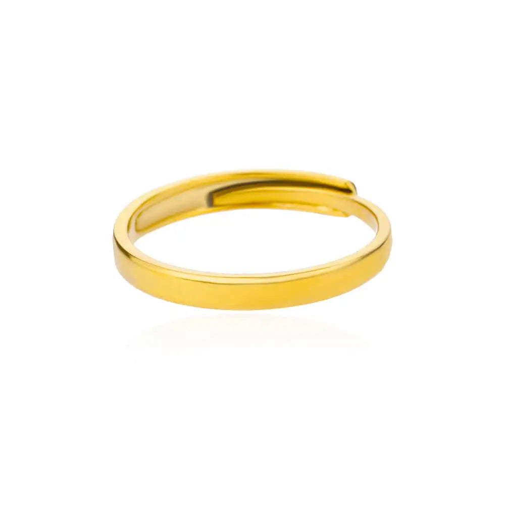 316L Stainless Steel Gold Rings – Luxury Adjustable Women’s Jewelry