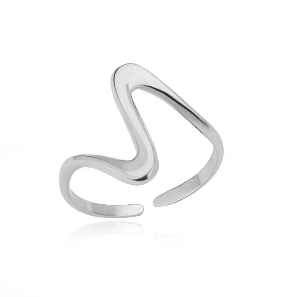 316L Stainless Steel Gold Rings – Luxury Adjustable Women’s Jewelry
