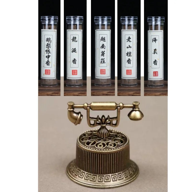 Vintage Telephone Incense Burner – Creative Home Ornament