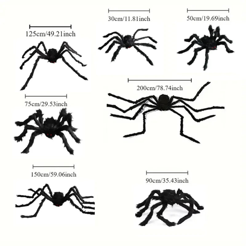 Giant Plush Spider Halloween Decoration – Realistic, Creepy, and Perfect for Indoor or Outdoor Use