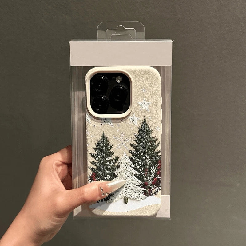 Christmas Tree Design Shockproof Silicone Phone Case for iPhone