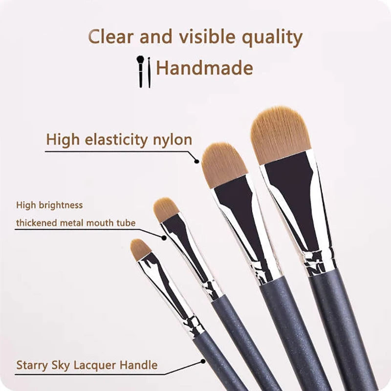 Flat Round Ultra-Thin Foundation & Concealer Brush – Professional Precision Tool