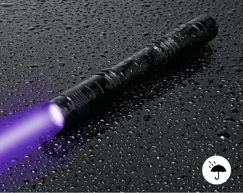 UV Flashlight 395nm – Mini Ultraviolet Torch with Pen Clip (Pet Urine & Scorpion Detector