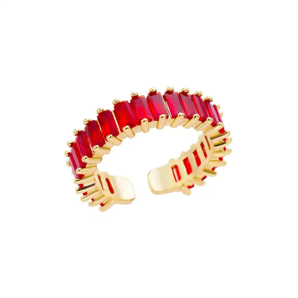 316L Stainless Steel Gold Rings – Luxury Adjustable Women’s Jewelry