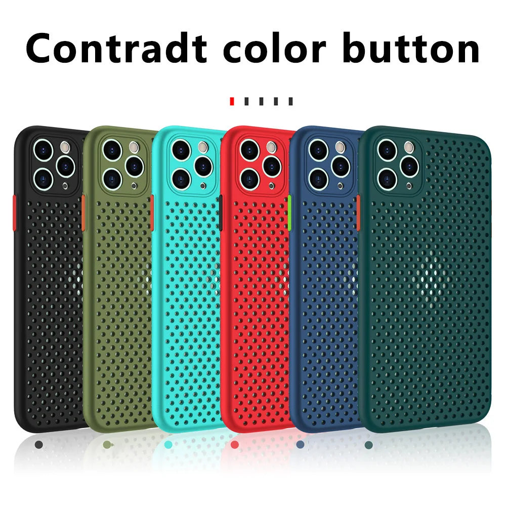 Breathable Cooling Silicone Protective Case for iPhone