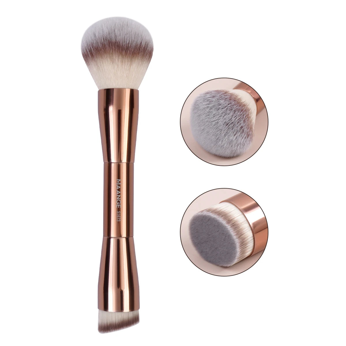 MAANGE Double-Head Makeup Brushes – Professional Beauty Tool for a Flawless Finish