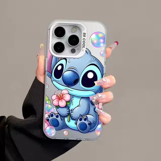 Cartoon Stitch Phone Case for iPhone – Soft Silicone Shockproof Cover