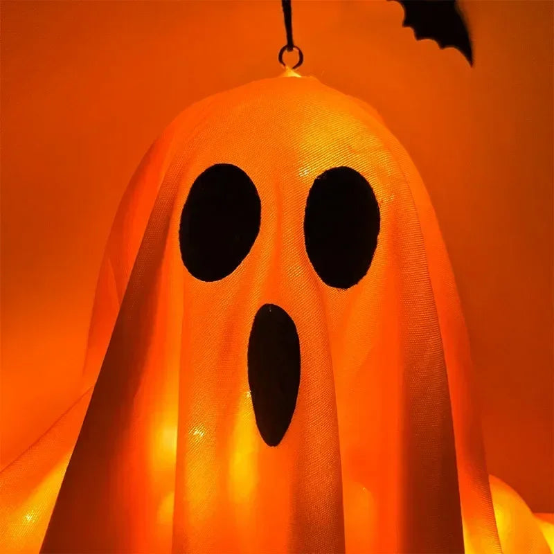 Halloween Hanging Ghost Lights – Glowing, Spooky, and Perfect for Indoor or Outdoor Decor