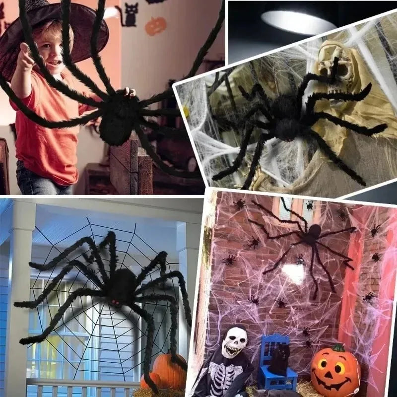 Giant Plush Spider Halloween Decoration – Realistic, Creepy, and Perfect for Indoor or Outdoor Use