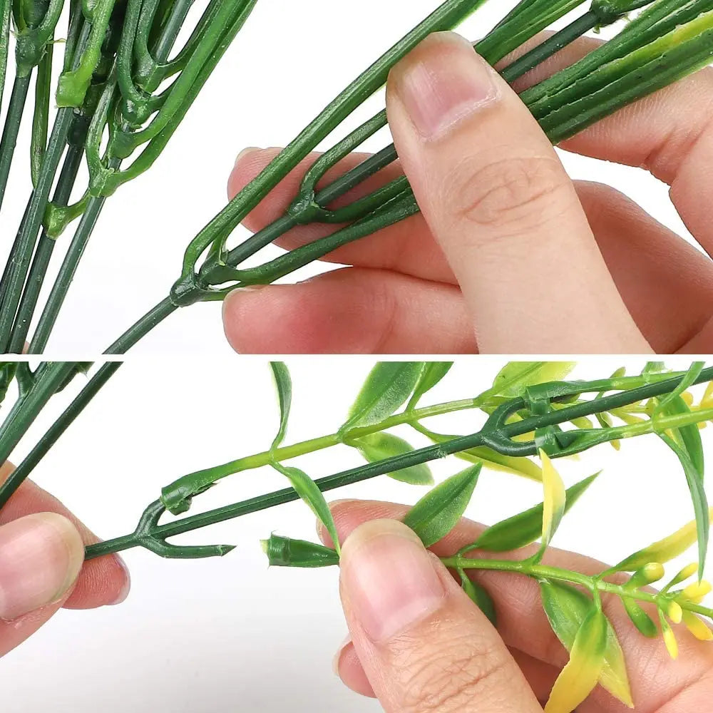 Artificial Flowers for Outdoor and Home Garden Decoration – UV Resistant Plastic Greenery Shrubs