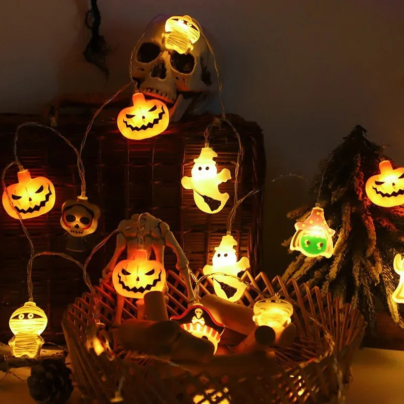 Halloween LED Pumpkin String Lights Bright, Festive, and Perfect for Any Halloween Setup