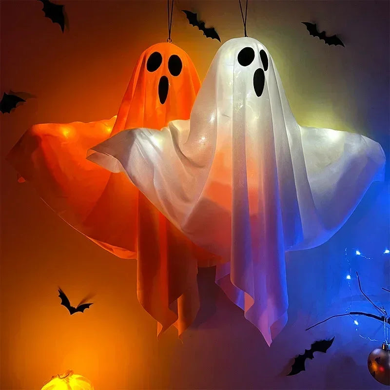 Halloween Hanging Ghost Lights – Glowing, Spooky, and Perfect for Indoor or Outdoor Decor