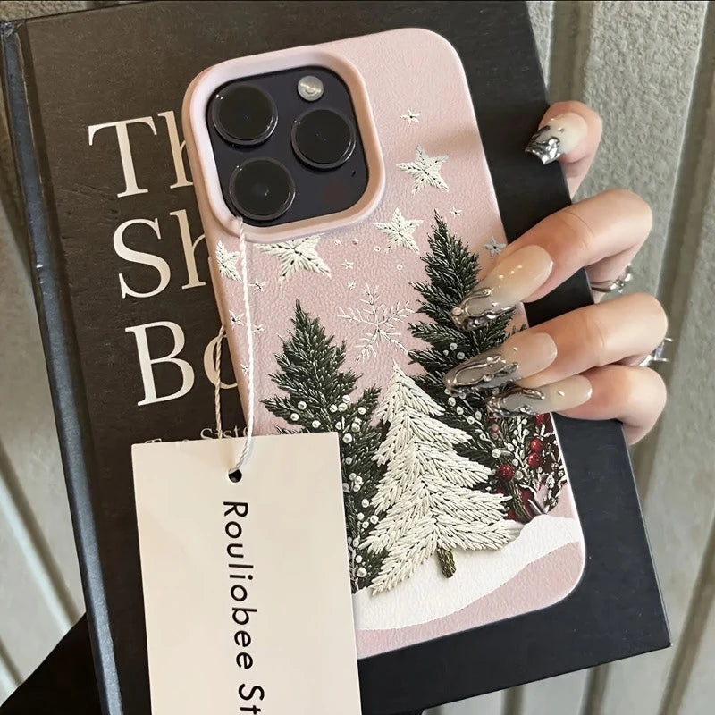 Christmas Tree Design Shockproof Silicone Phone Case for iPhone