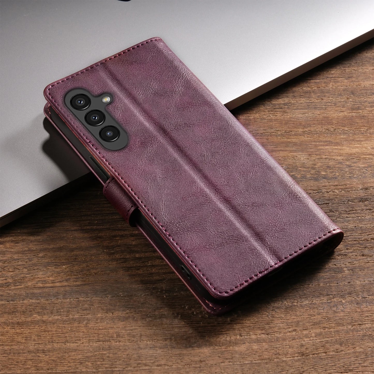 Business PU Leather Flip Wallet Case for Samsung Galaxy S25 S24 S23 Ultra S22 S21