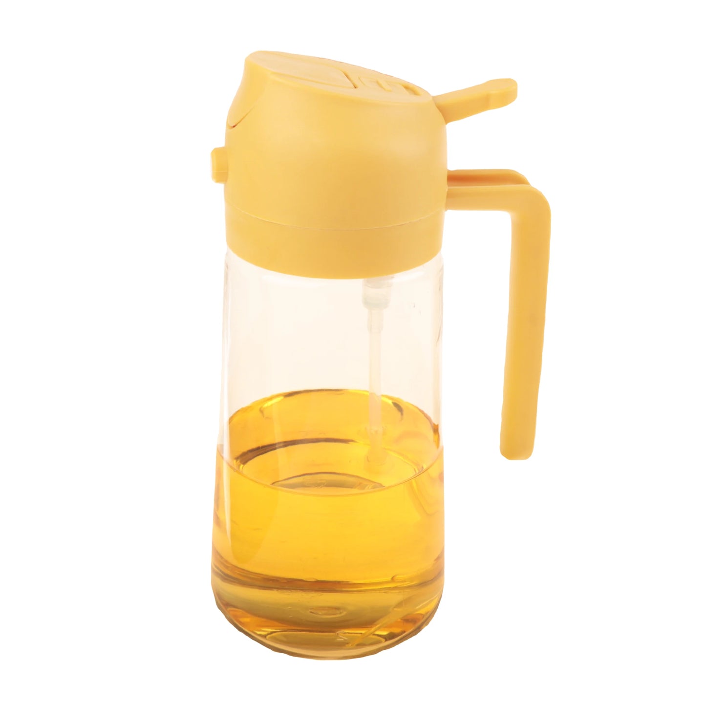 2 in 1 Olive Oil Dispenser and Sprayer – 16oz Bottle for Kitchen Use