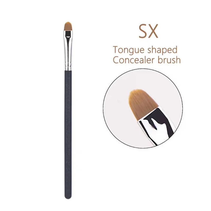 Flat Round Ultra-Thin Foundation & Concealer Brush – Professional Precision Tool