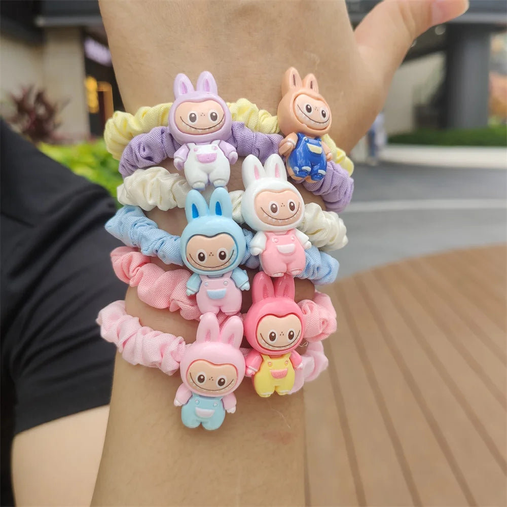 Cute Cartoon Hair Ties β 5/6pcs Elastic Ponytail Holders for Girls & Women
