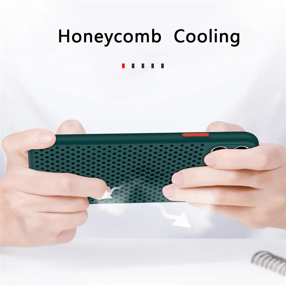 Breathable Cooling Silicone Protective Case for iPhone