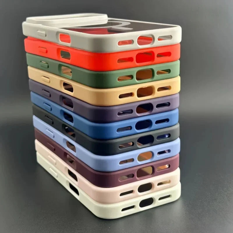 Transparent MagSafe Acrylic Case for iPhone – Shockproof Slim Cover