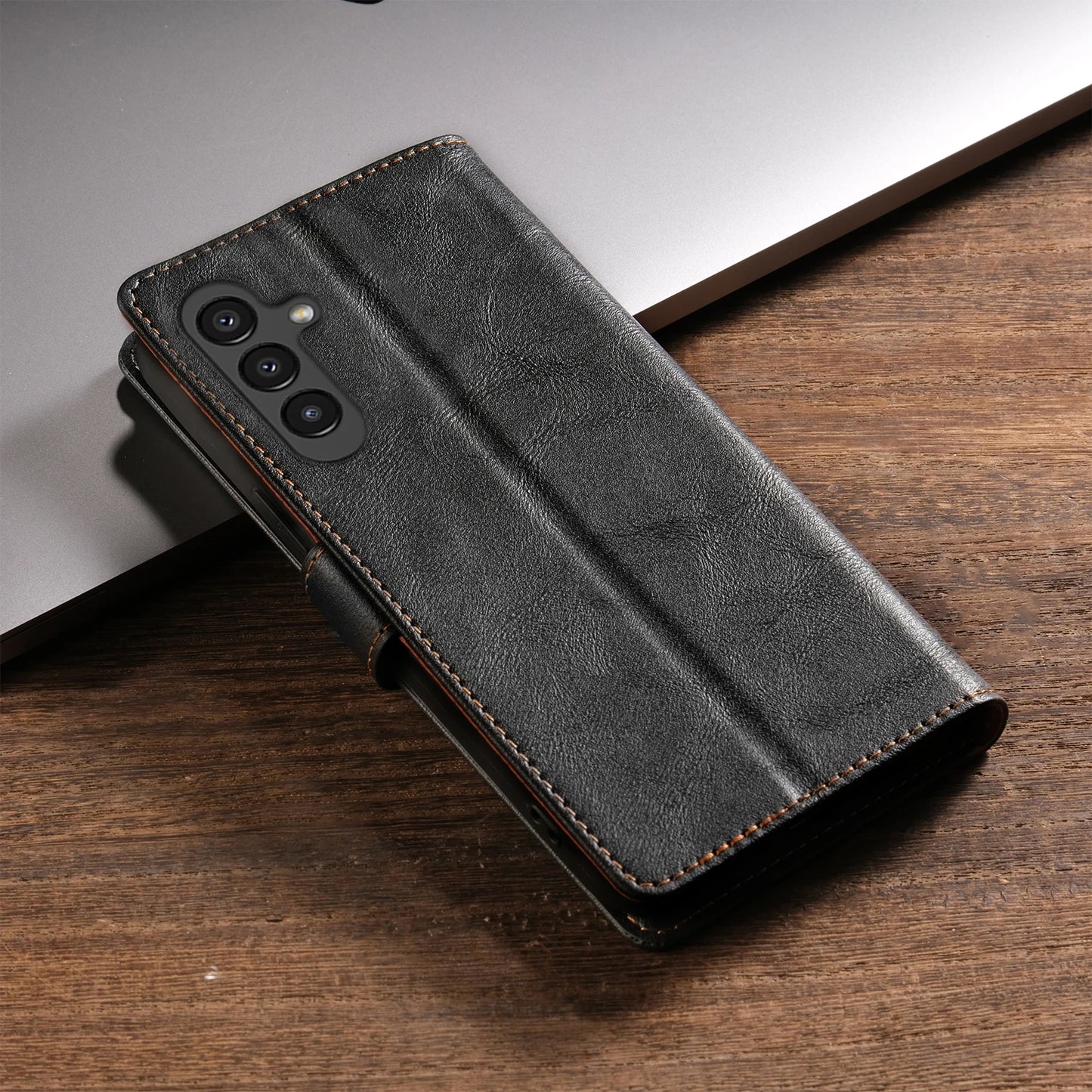 Business PU Leather Flip Wallet Case for Samsung Galaxy S25 S24 S23 Ultra S22 S21