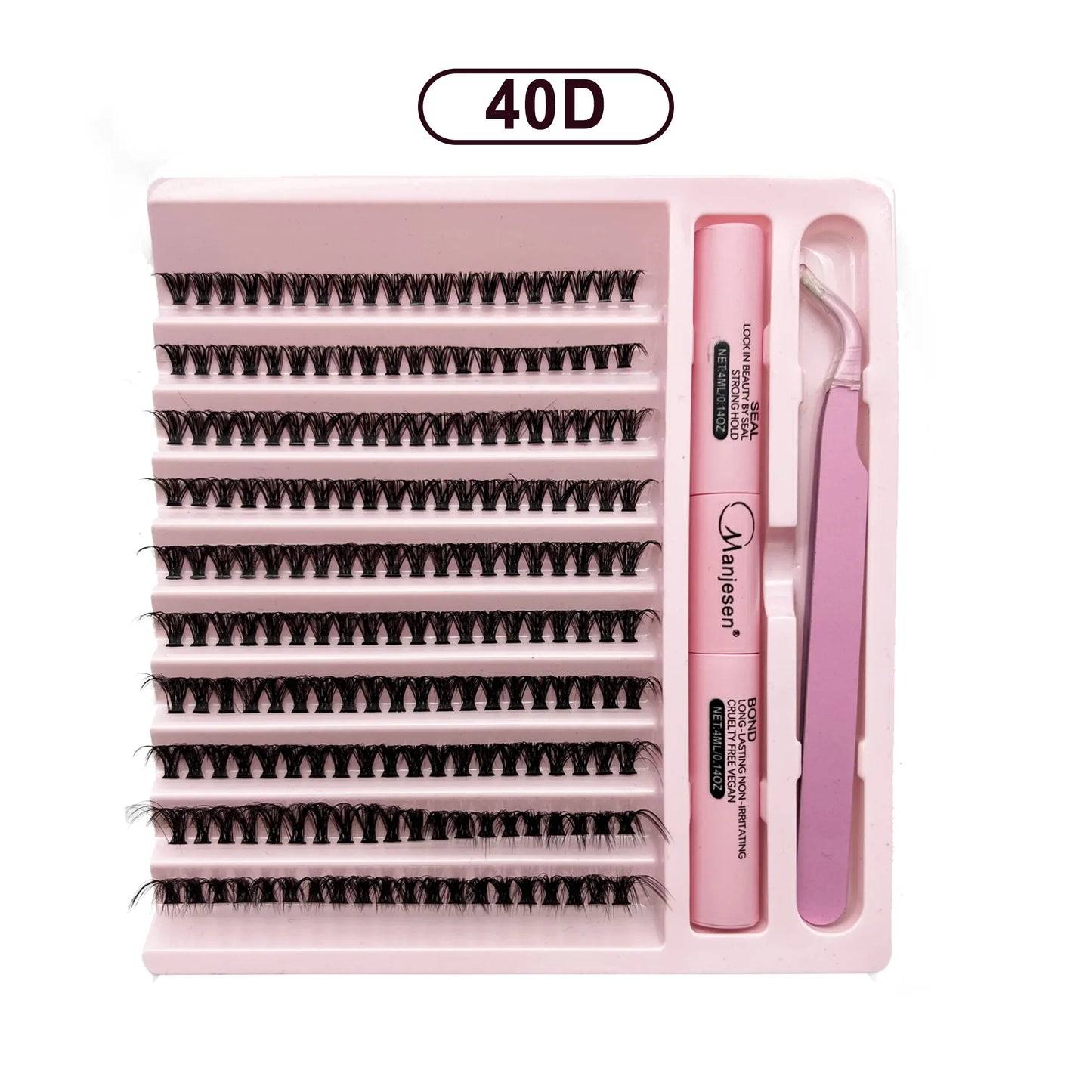 DIY Eyelash Extension Kit ā 200 PCS Lash Clusters with Bond & Seal