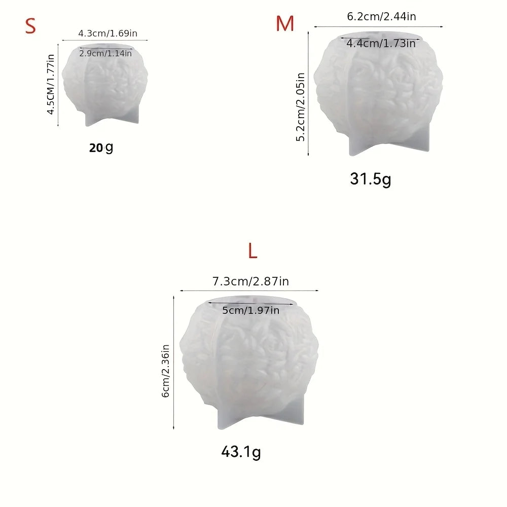 Silicone Candle Mold – 3D Rose Ball Design for DIY Candle, Resin, or Soap Crafting