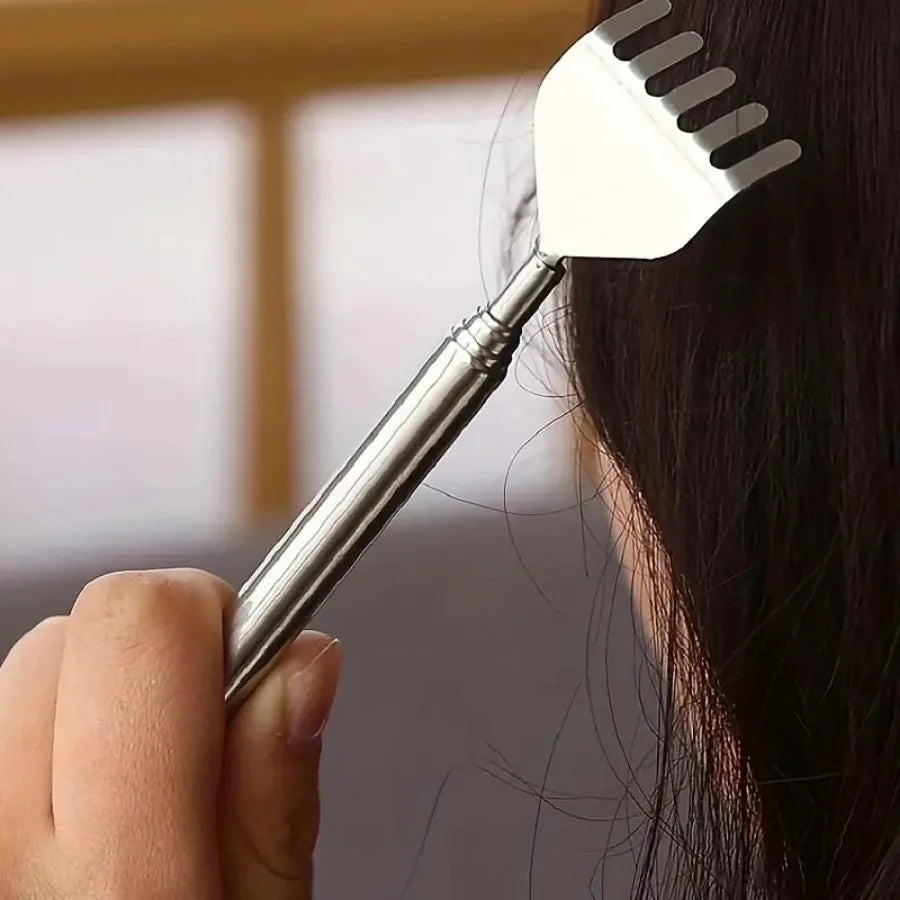 Telescopic Back Scratcher – Extendable Stainless Steel