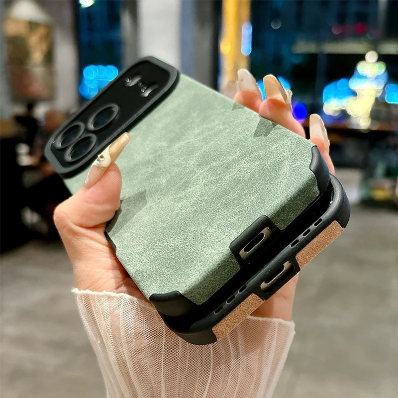 Leather Shockproof Case for iPhone