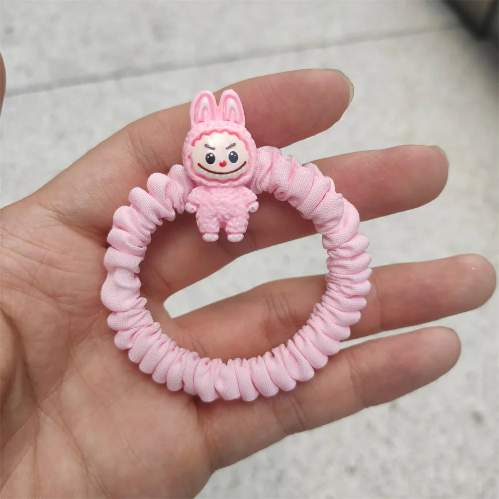 Cute Cartoon Hair Ties β 5/6pcs Elastic Ponytail Holders for Girls & Women