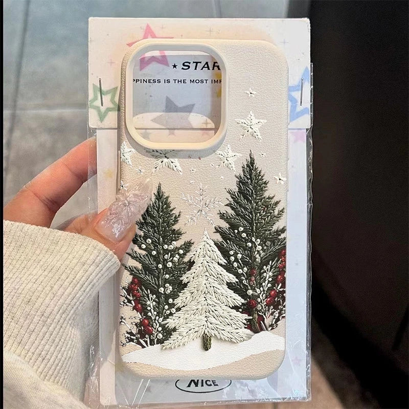 Christmas Tree Design Shockproof Silicone Phone Case for iPhone