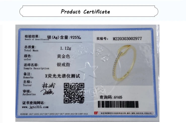 Gold Zircon Hollow Ring for Women