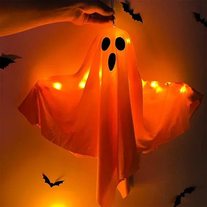 Halloween Hanging Ghost Lights – Glowing, Spooky, and Perfect for Indoor or Outdoor Decor