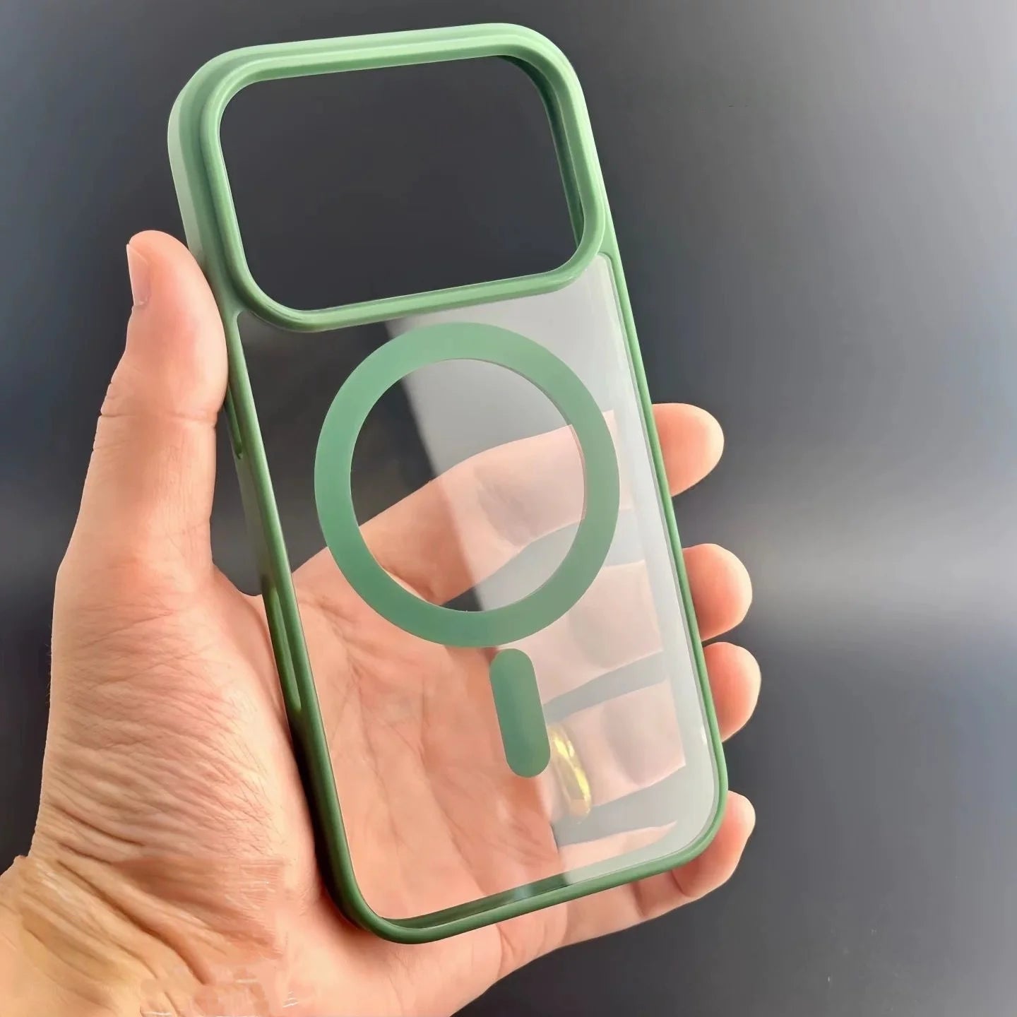 Transparent MagSafe Acrylic Case for iPhone – Shockproof Slim Cover