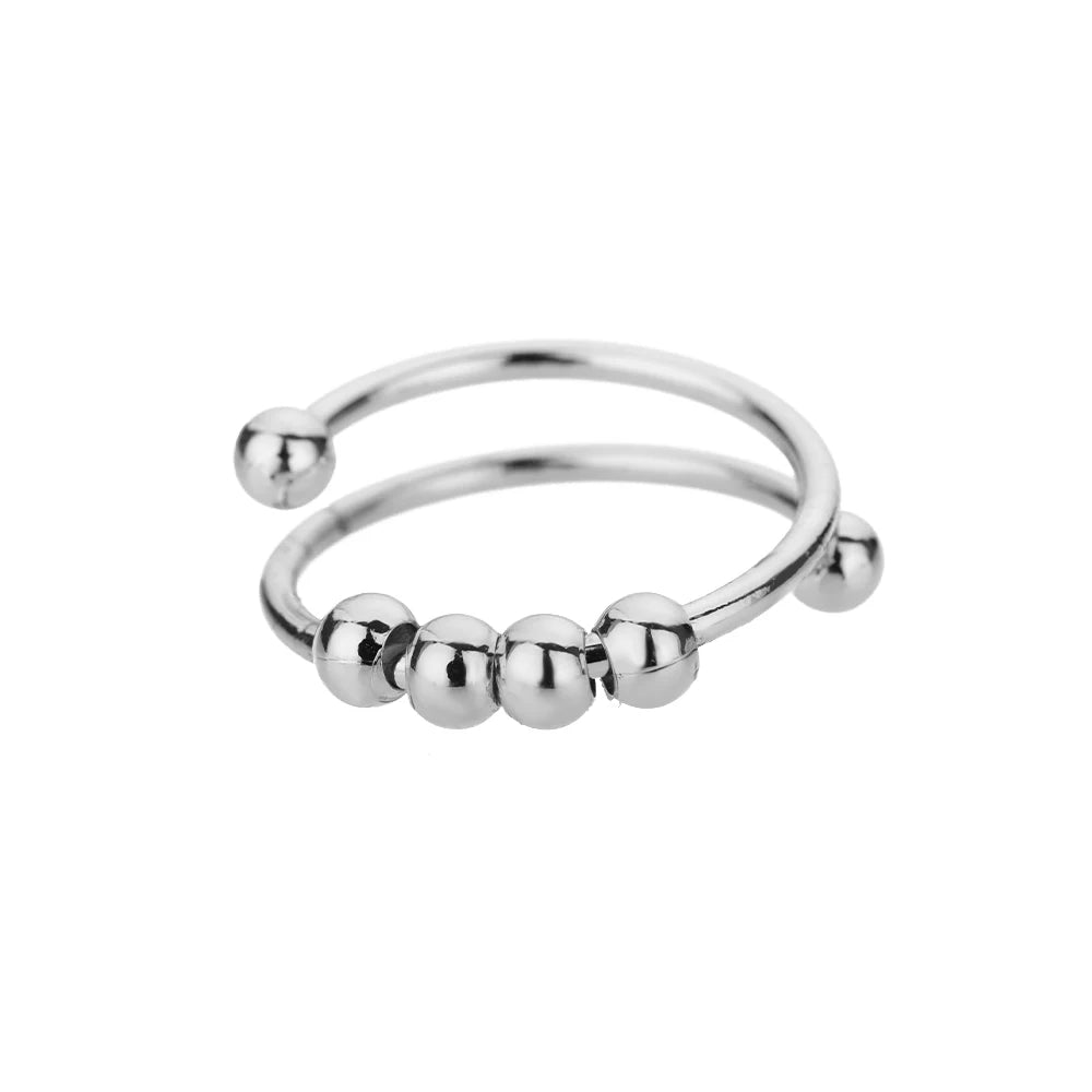 316L Stainless Steel Gold Rings – Luxury Adjustable Women’s Jewelry