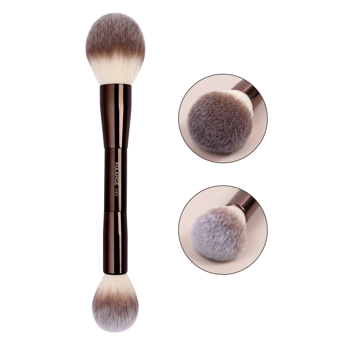 MAANGE Double-Head Makeup Brushes – Professional Beauty Tool for a Flawless Finish
