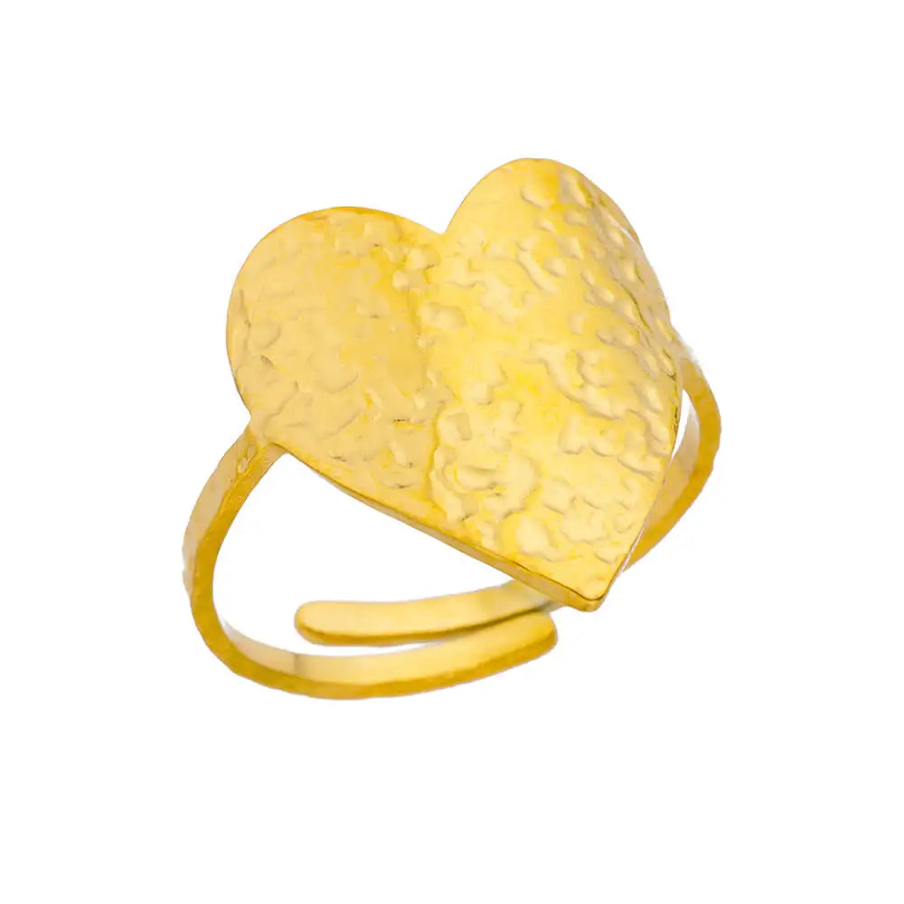 316L Stainless Steel Gold Rings – Luxury Adjustable Women’s Jewelry