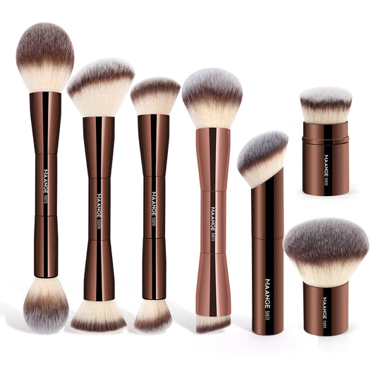 MAANGE Double-Head Makeup Brushes – Professional Beauty Tool for a Flawless Finish