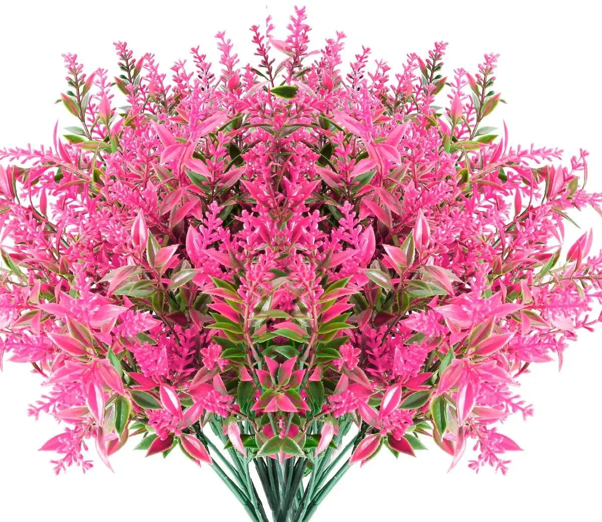 Artificial Flowers for Outdoor and Home Garden Decoration – UV Resistant Plastic Greenery Shrubs