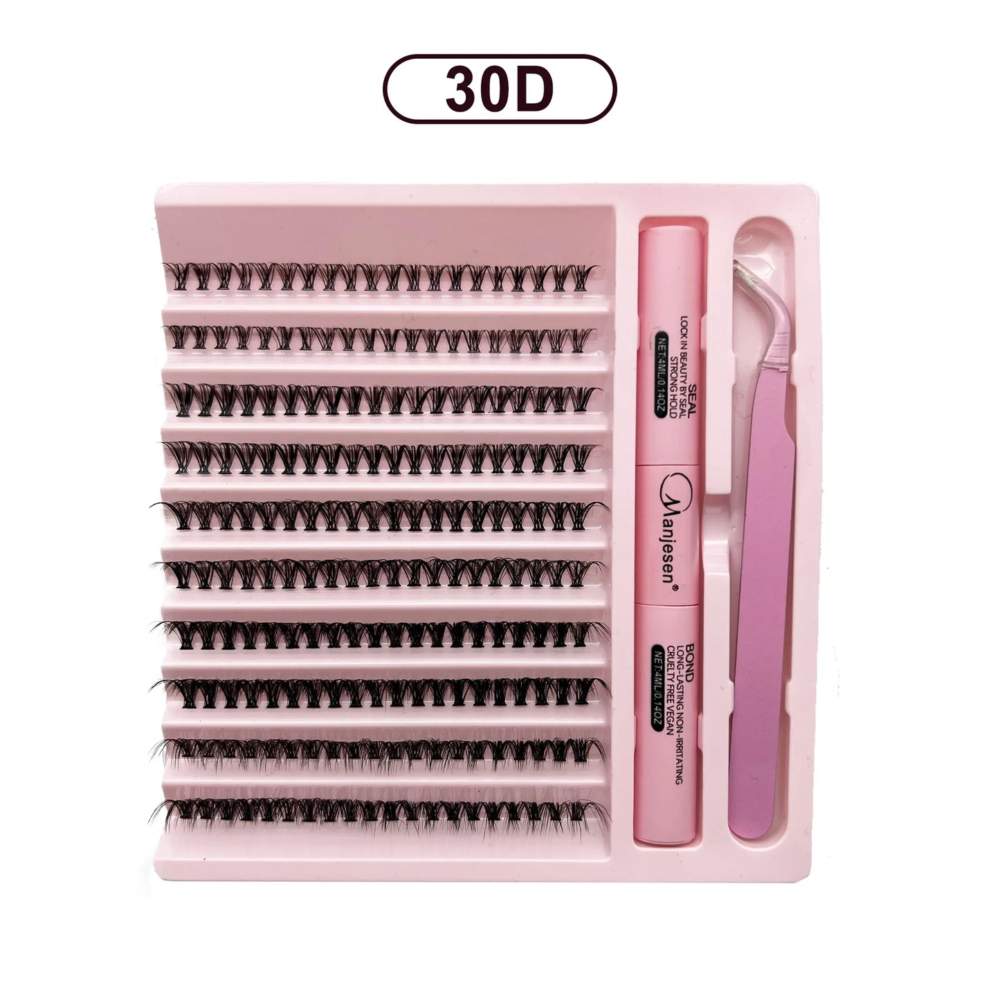 DIY Eyelash Extension Kit ā 200 PCS Lash Clusters with Bond & Seal
