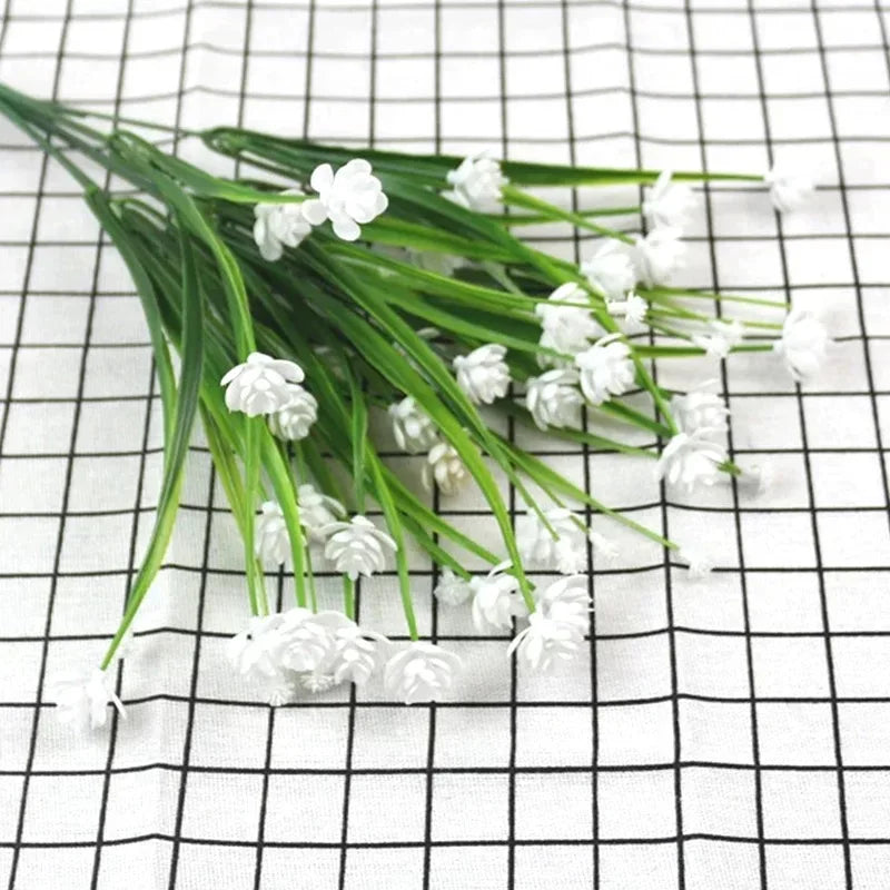 Artificial Flowers for Outdoor and Home Garden Decoration – UV Resistant Plastic Greenery Shrubs