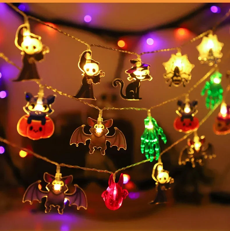 Halloween LED Pumpkin String Lights Bright, Festive, and Perfect for Any Halloween Setup