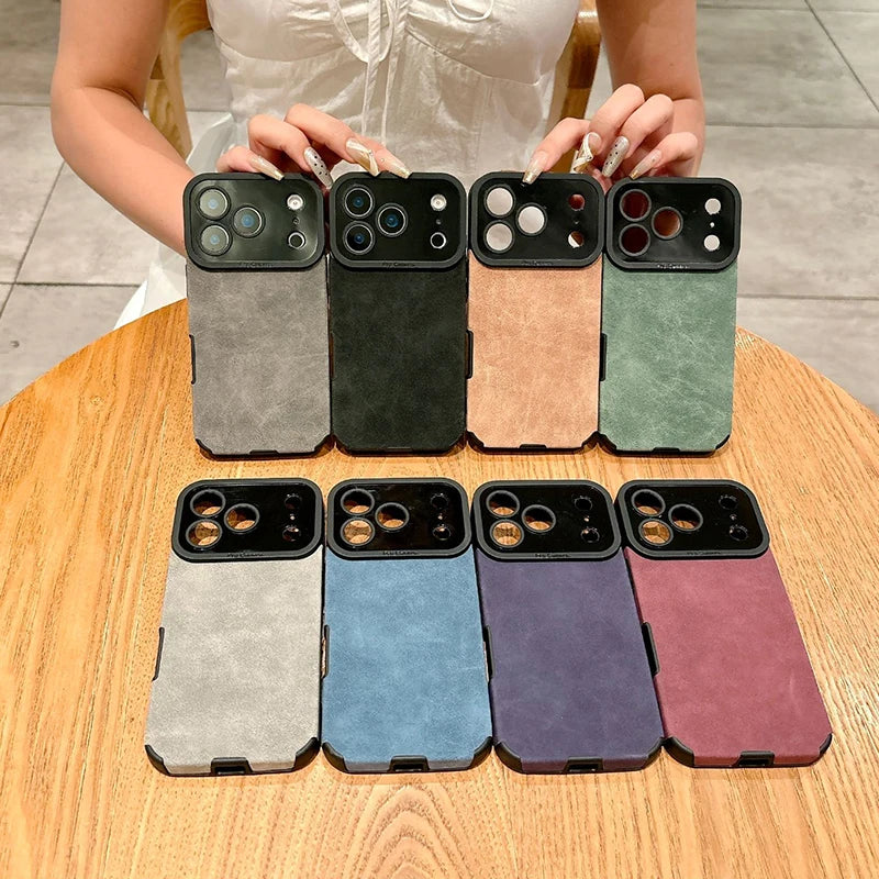Leather Shockproof Case for iPhone