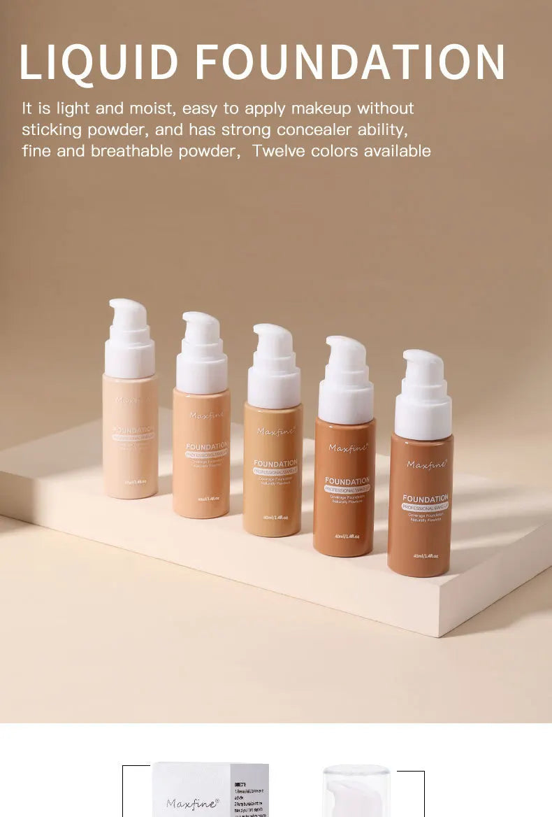 Liquid Foundation – Waterproof Long-Lasting Full Coverage Concealer