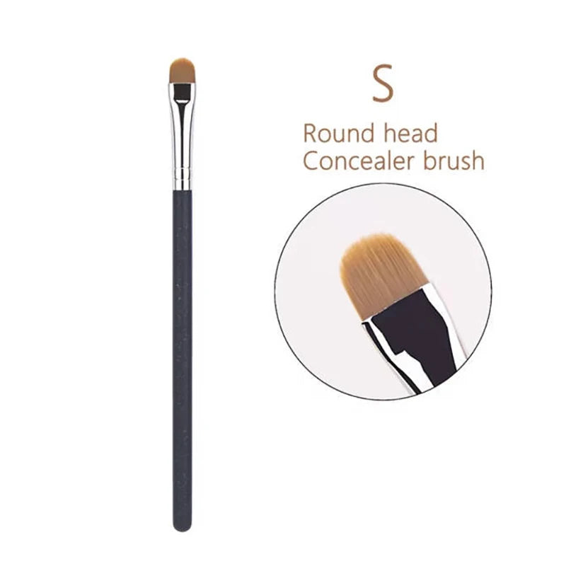 Flat Round Ultra-Thin Foundation & Concealer Brush – Professional Precision Tool