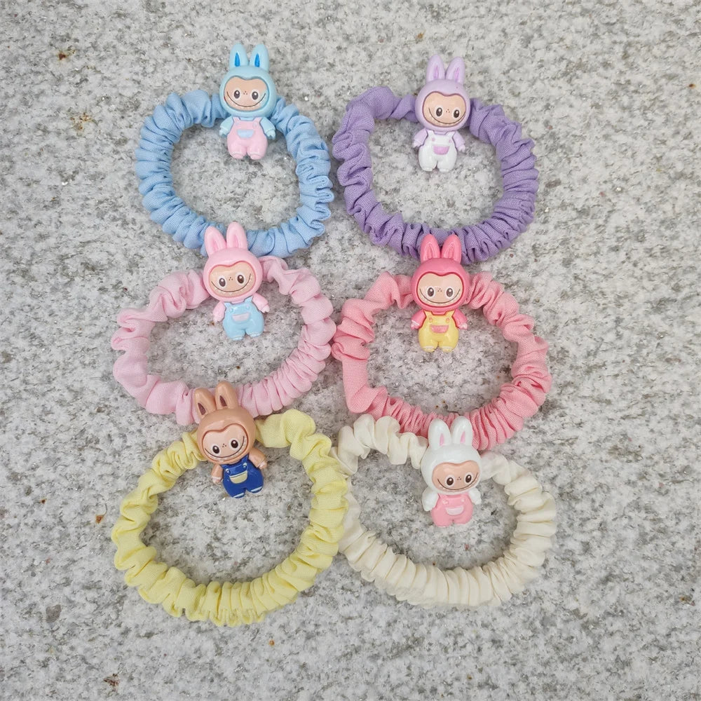 Cute Cartoon Hair Ties β 5/6pcs Elastic Ponytail Holders for Girls & Women