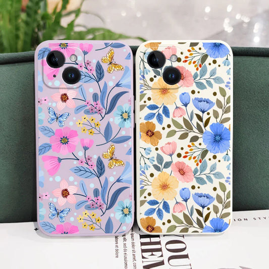 Miss Pattern Flower Phone Case  Stylish & Protective