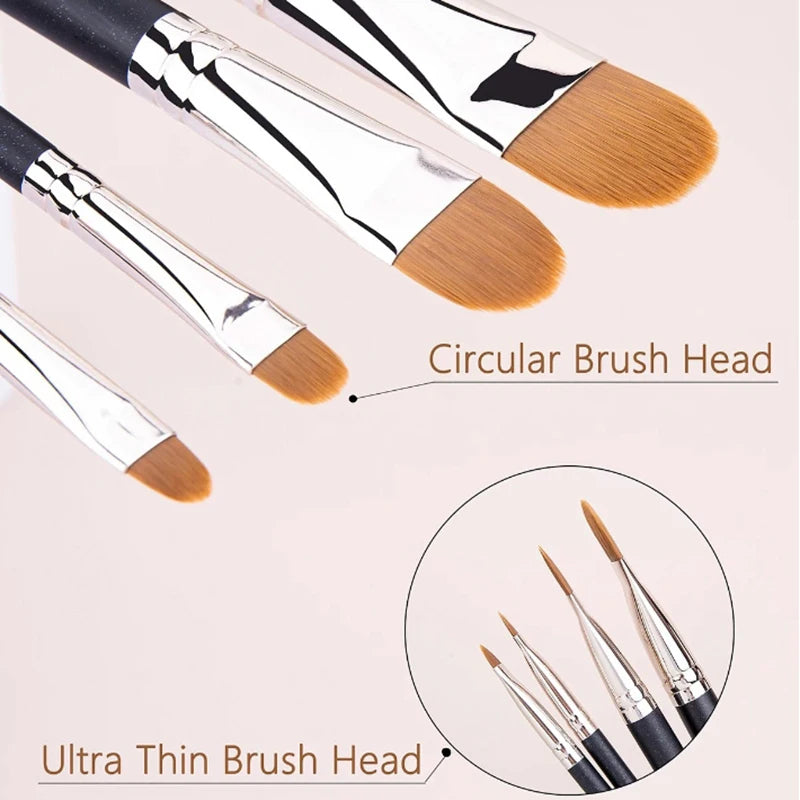 Flat Round Ultra-Thin Foundation & Concealer Brush – Professional Precision Tool